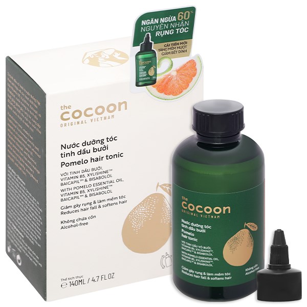 Nước dưỡng tóc tinh dầu bưởi Cocoon giảm gãy rụng, làm mềm tóc